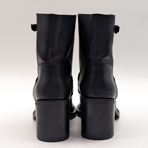 Aquatalia Women Evette Calf Dressy Office Chunky Leather Italian Boots sz 7.5 - Picture 7 of 9